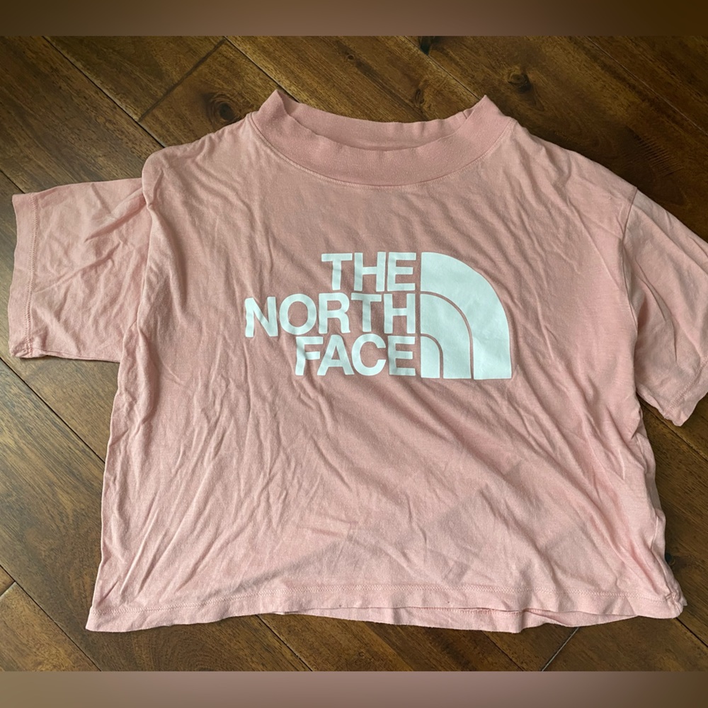 North face crop tee, pink